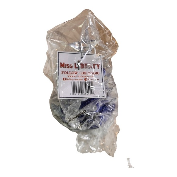 Miss Liberty‎ Red White Blue Decor Holiday Cake Stand NEW by Mr Christmas NEW - Picture 13 of 16